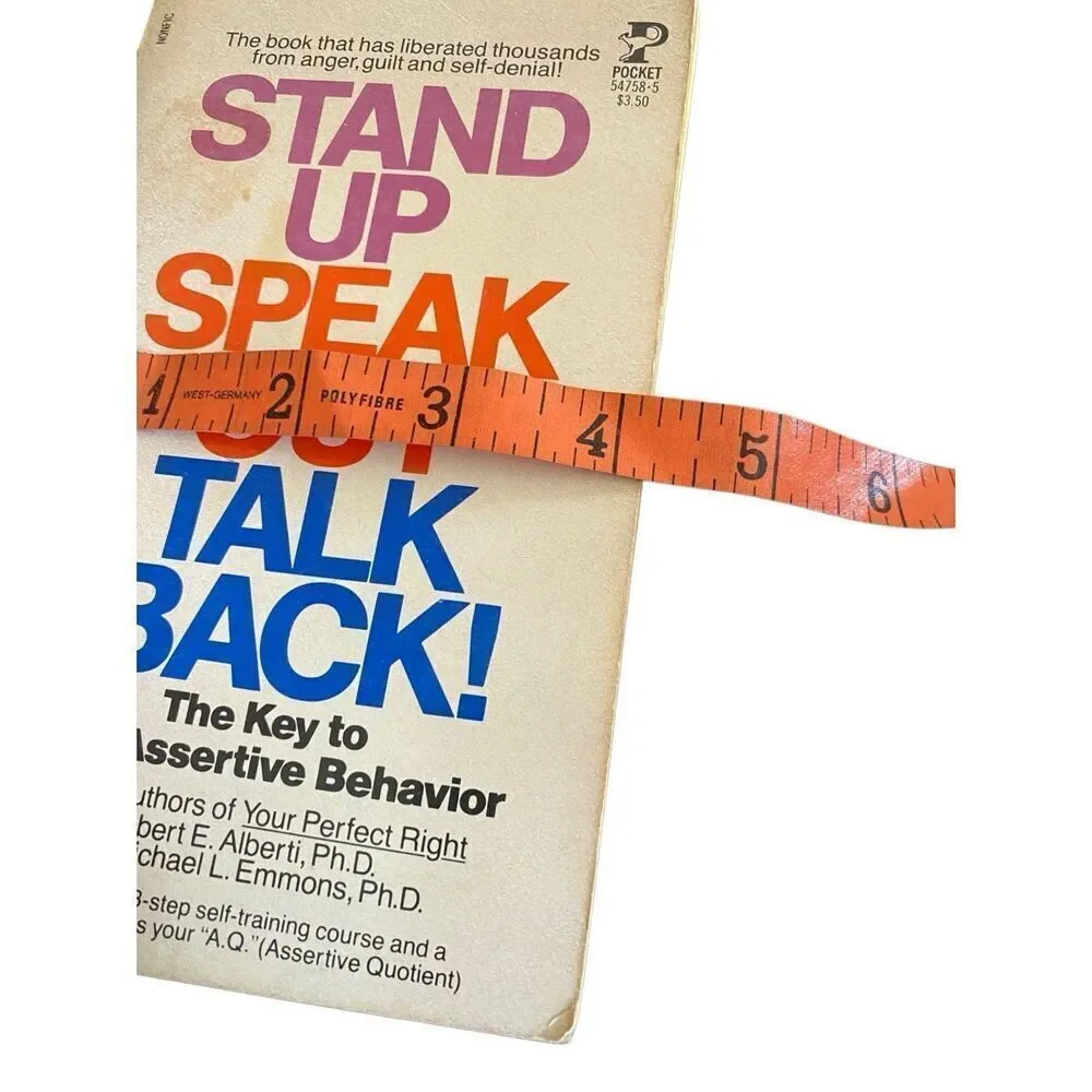 Stand Up Speak Out Talk Back The Key To Self Assertive Behavior Paperback Book